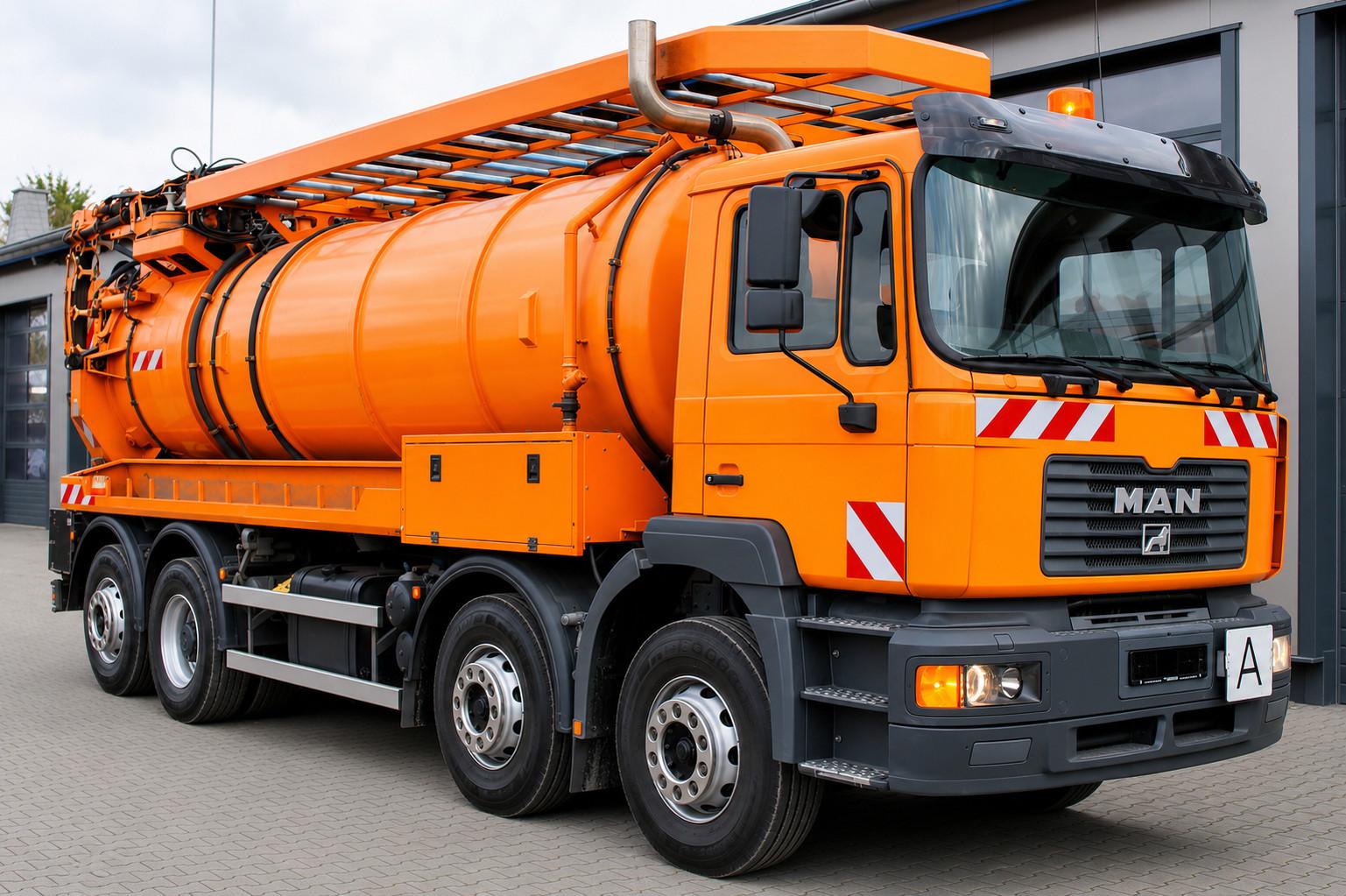 MAN FE 32.410 A 8x2 Assmann 15m³ HD-Spül-KOMBI V2A