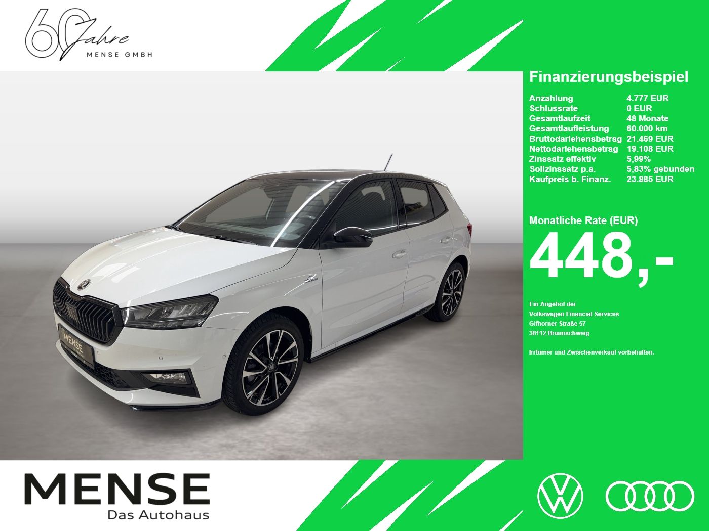 Skoda Fabia Fabia Monte Carlo 1.5l TSI 110 kW 7-Gang-D