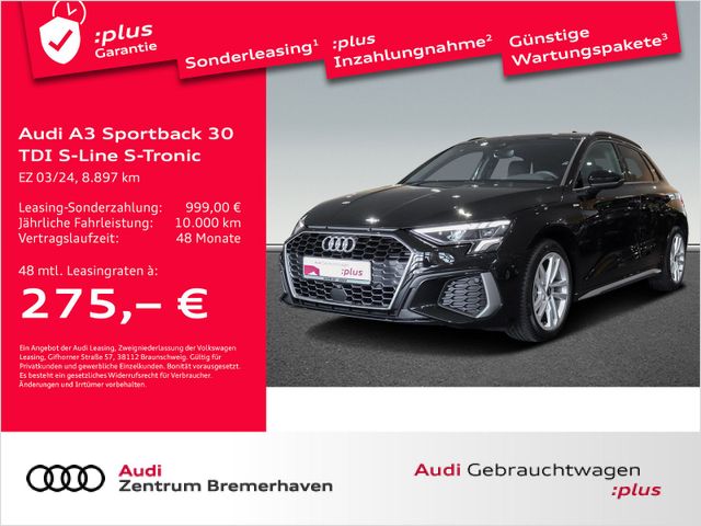 Audi A3 SPORTBACK 30 TDI S-LINE S-TRONIC AHK LED ACC