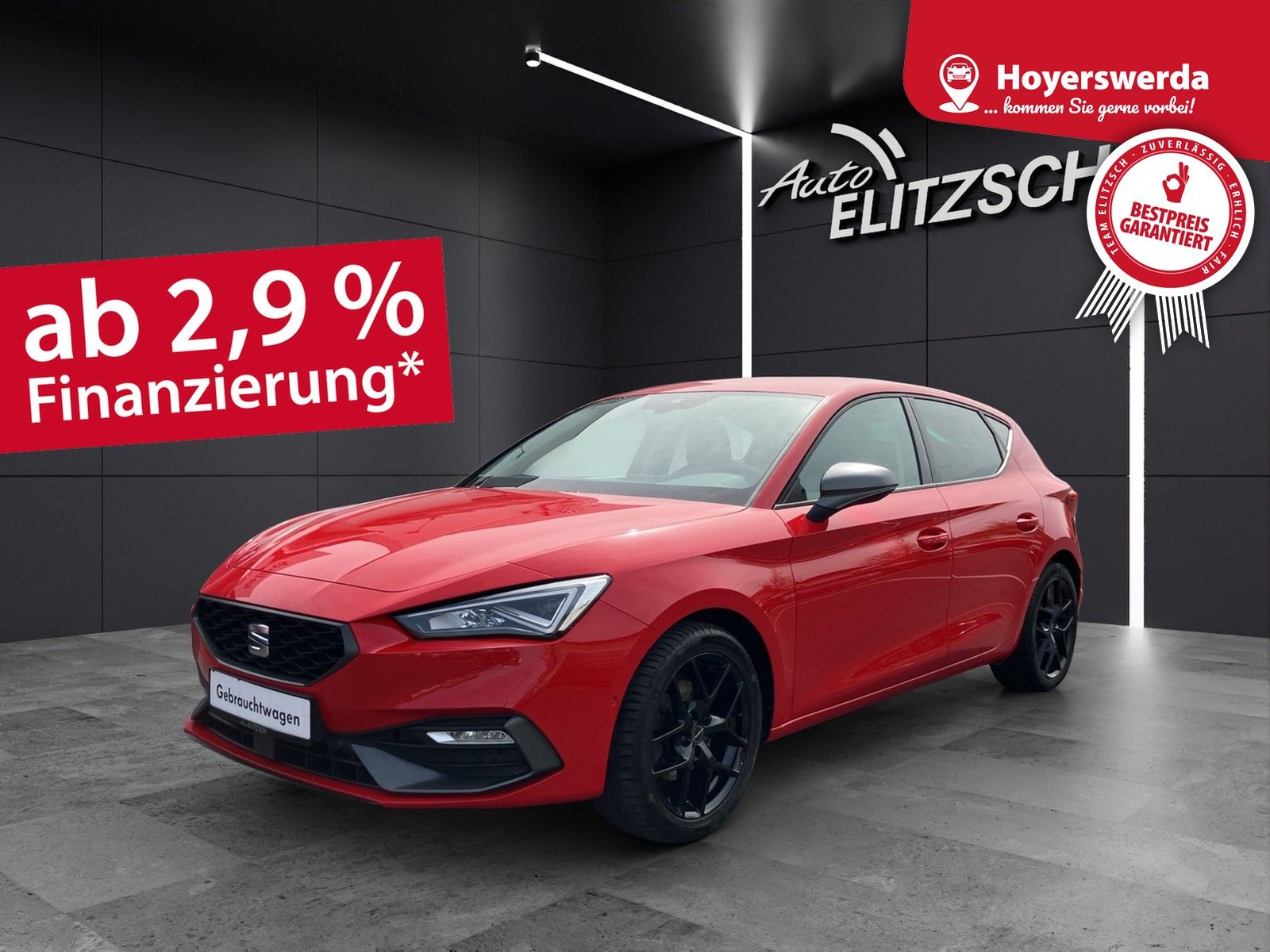 Fahrzeugabbildung SEAT Leon TSI FR Fahrschule - LED AHK Navi GRA Park-A