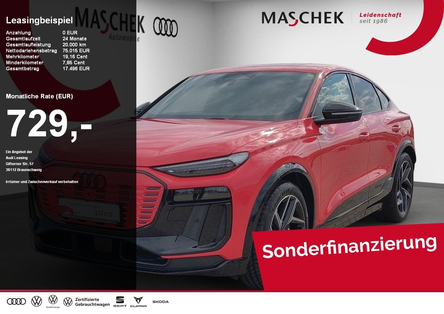 Audi SQ6 e-tron Sportback AHK Pano HUD 360° Memory B&
