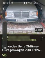 Mercedes-Benz Mercedes Benz Oldtimer Garagenwagen 200 E ... - gebrauchte Mercedes-Benz 200 aus dem Jahr 1990