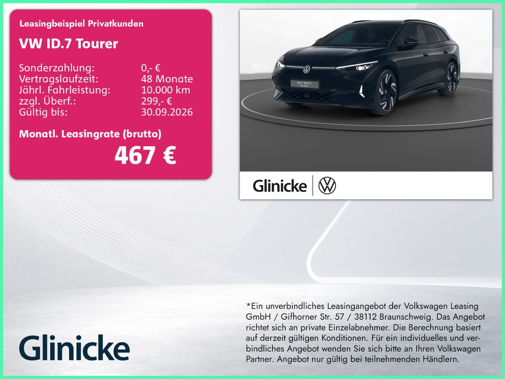 ID.7 Tourer GTX 4M AHK Pano Matrix LM 21" 360° H