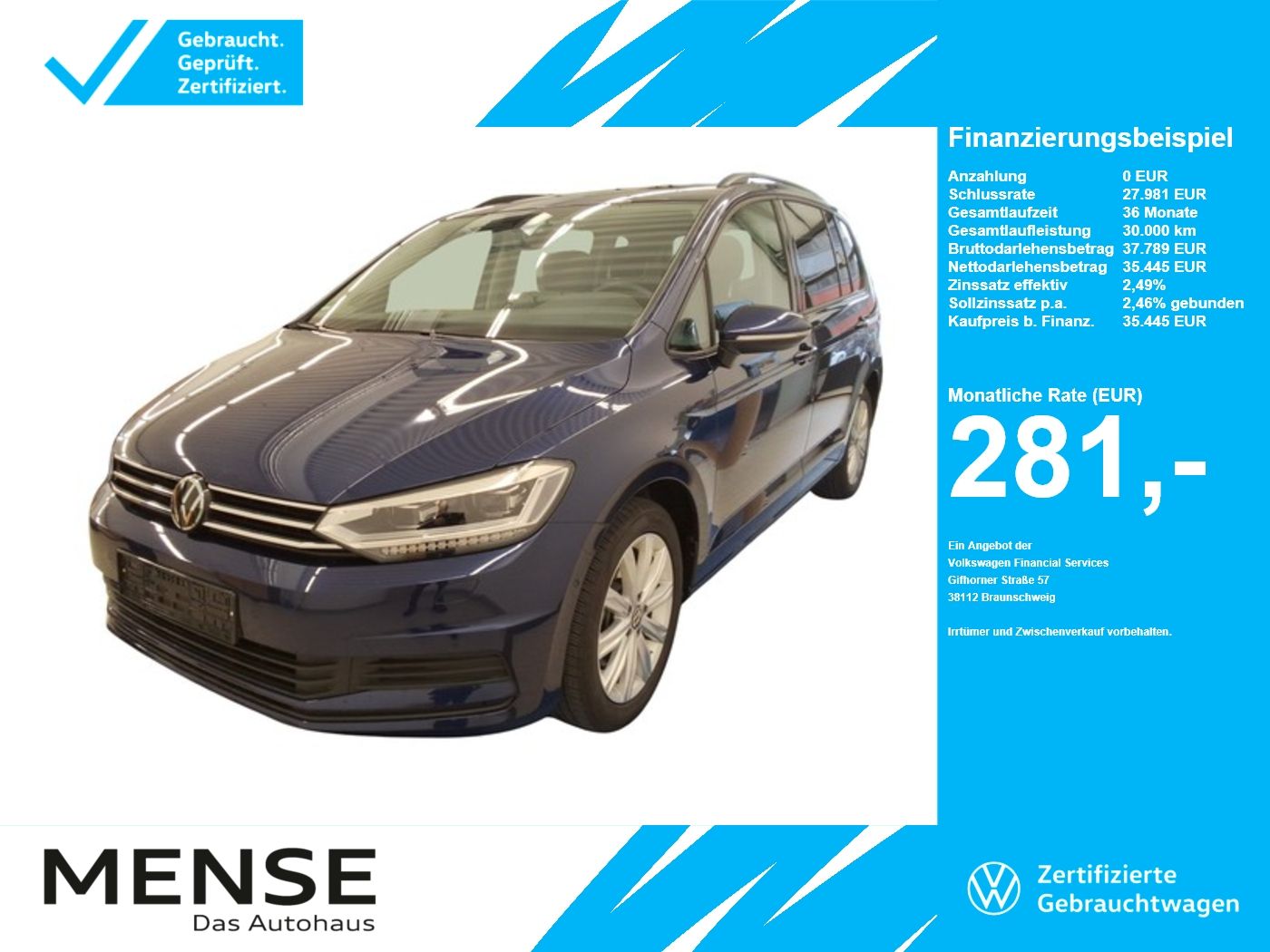 Volkswagen Touran 2.0 TDI DSG Comfortline Pano|SD|Standhzg