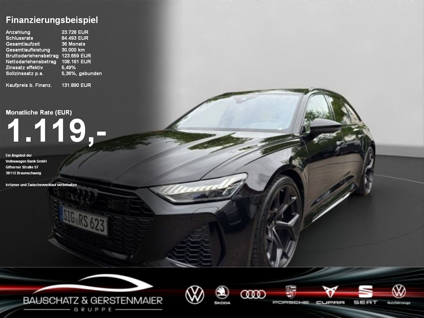 AUDI RS 6 Avant Performance Voll