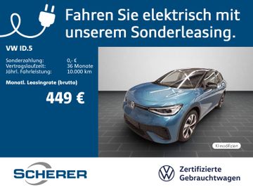 Volkswagen ID.5 Pro 77 kWh | SOH 100% | 360° | AHK | Black