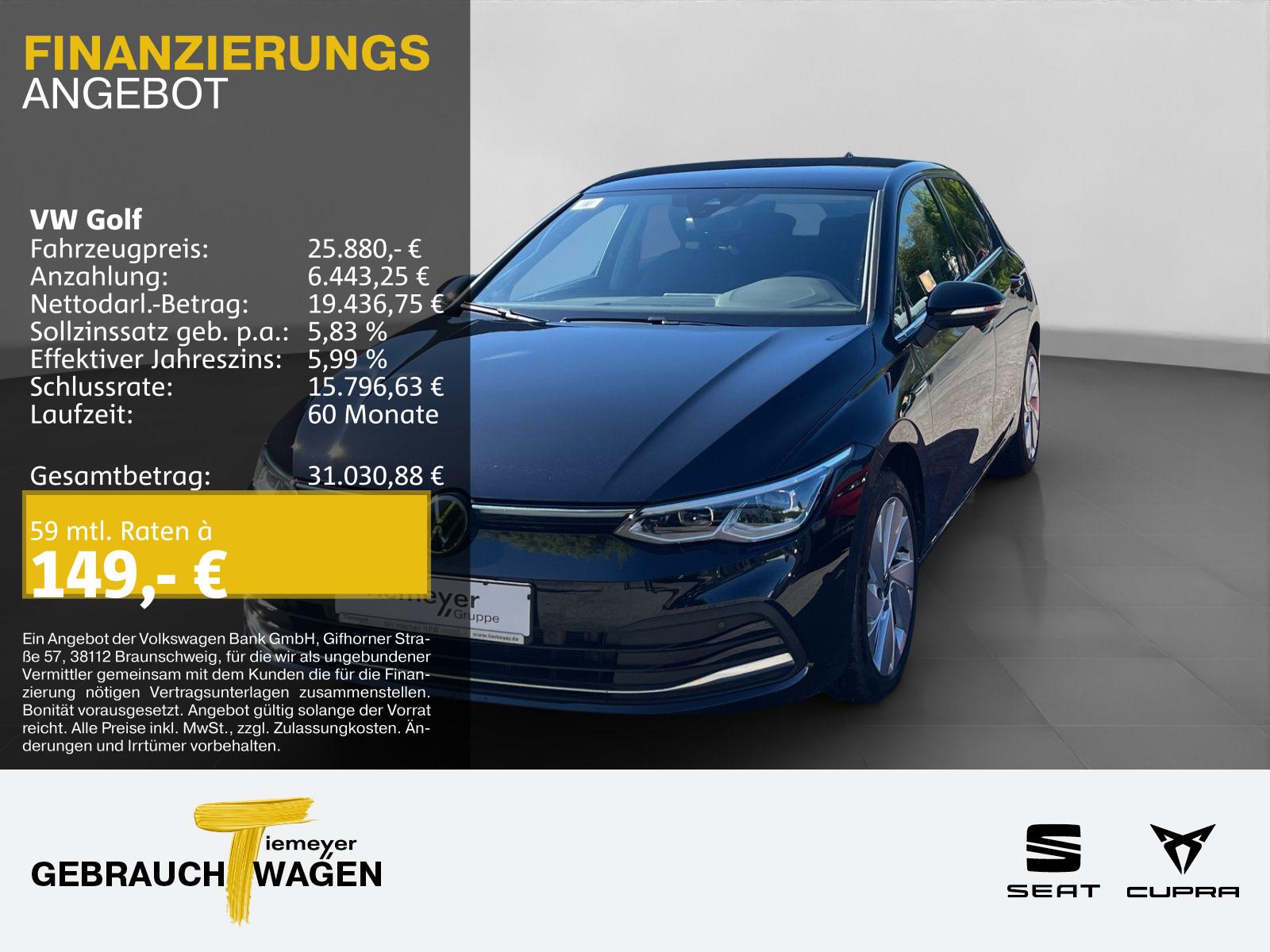 Volkswagen Golf 1.5 eTSI DSG STYLE NAVI KAMERA SITZHZ