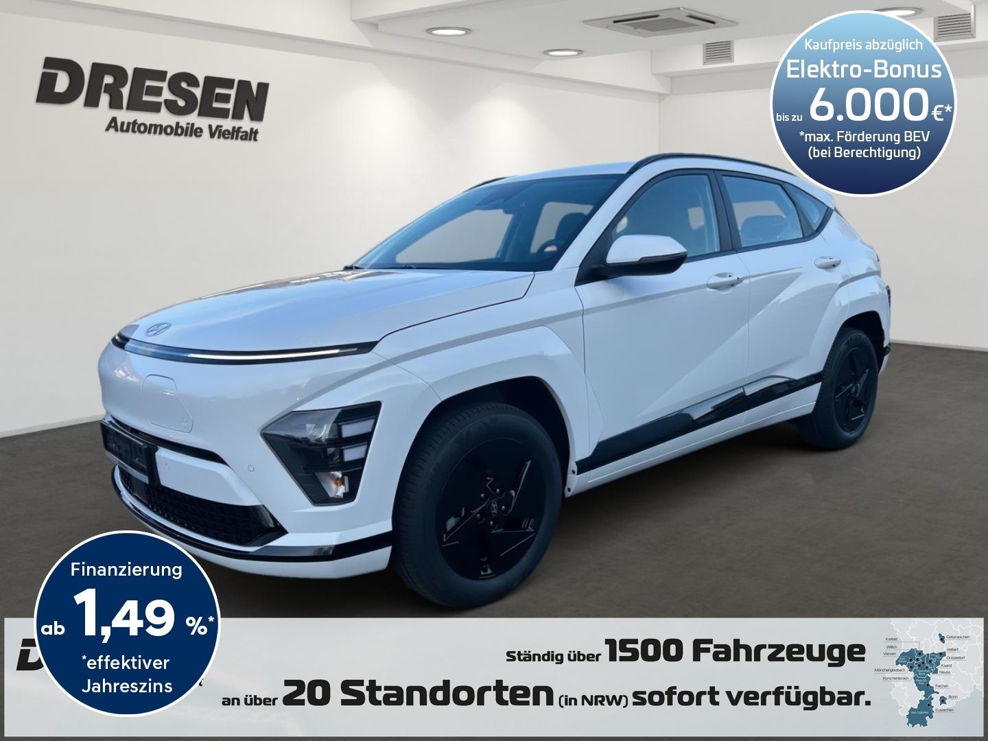 Hyundai KONA Elektro 64kWh Select Effizienz-Paket*LED*Ke