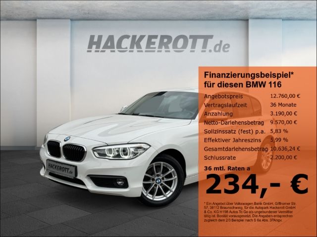 BMW 116 i Advantage 1.5l 80KW (109 PS) LED Navi PDC 