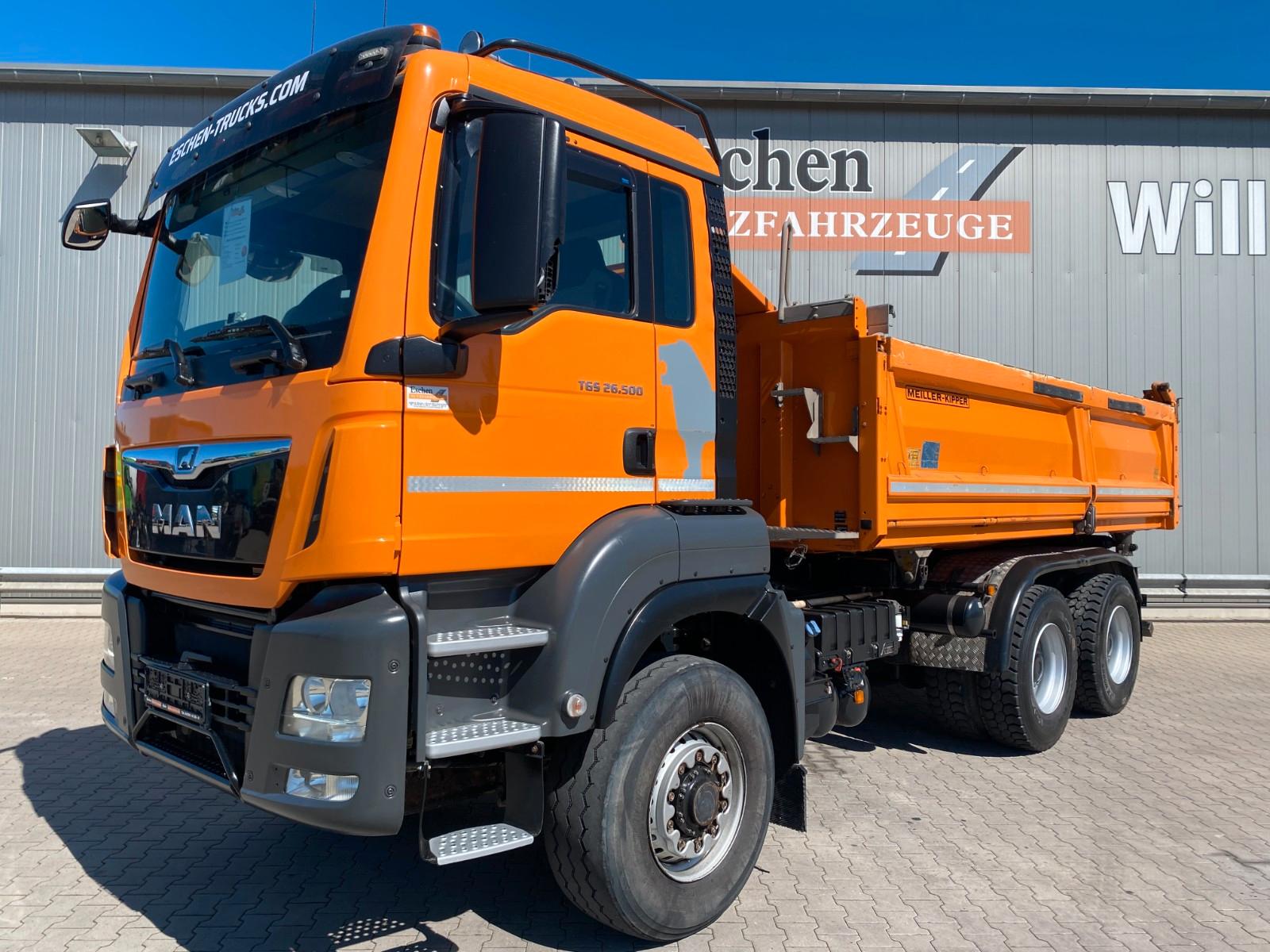 MAN TGS 26.500 6x6H MEILLER*3S-Kipper*Bordmatik*Navi