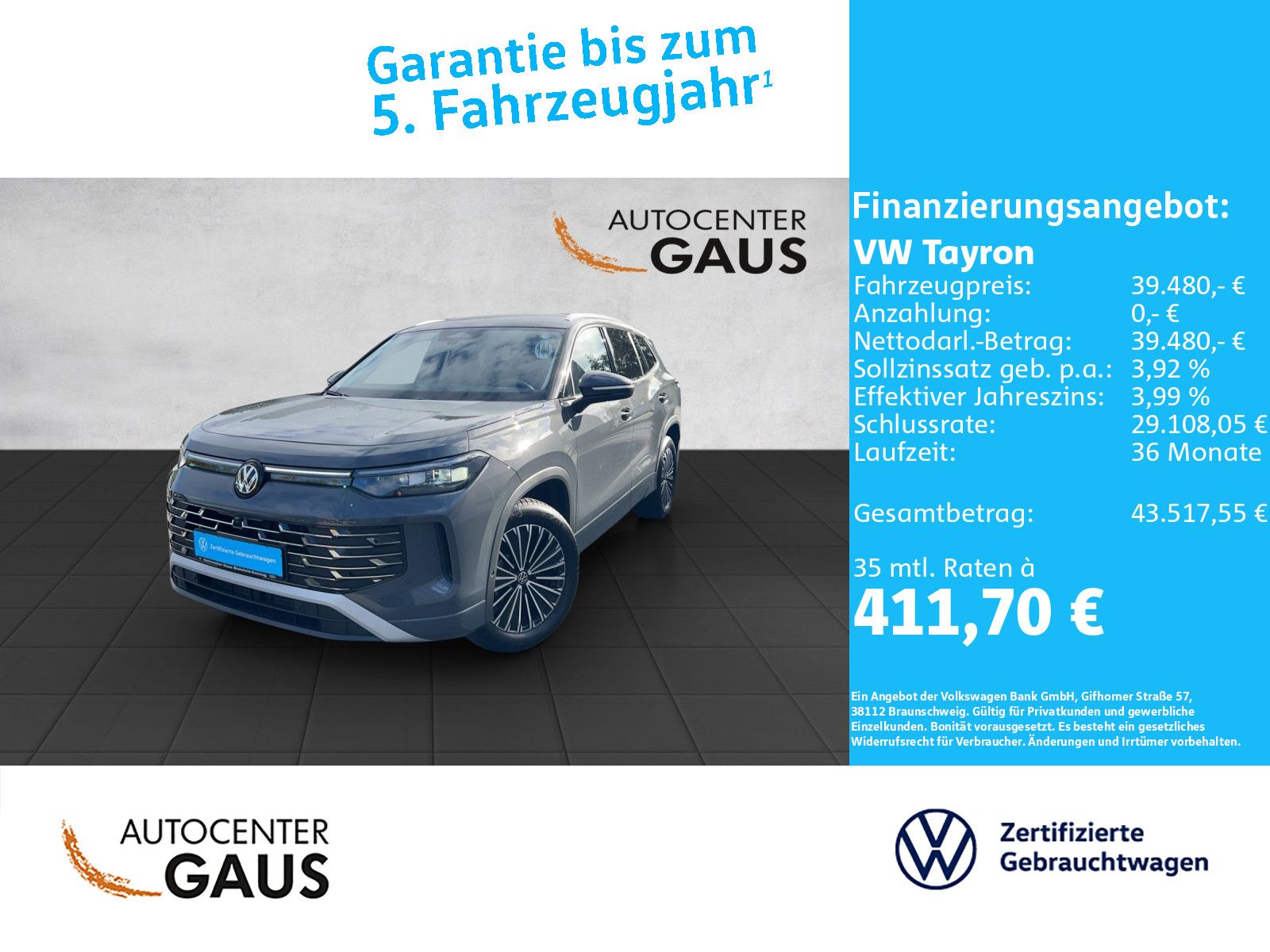 Tayron Elegance 1.5 eTSI DSG AHK*Navi*ACC*