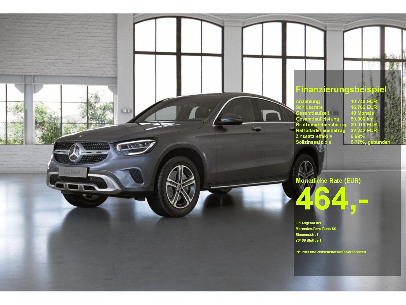 Mercedes-Benz GLC 300 de 4M Coupé LED,HuD,Sound,RFK,VC,AHK