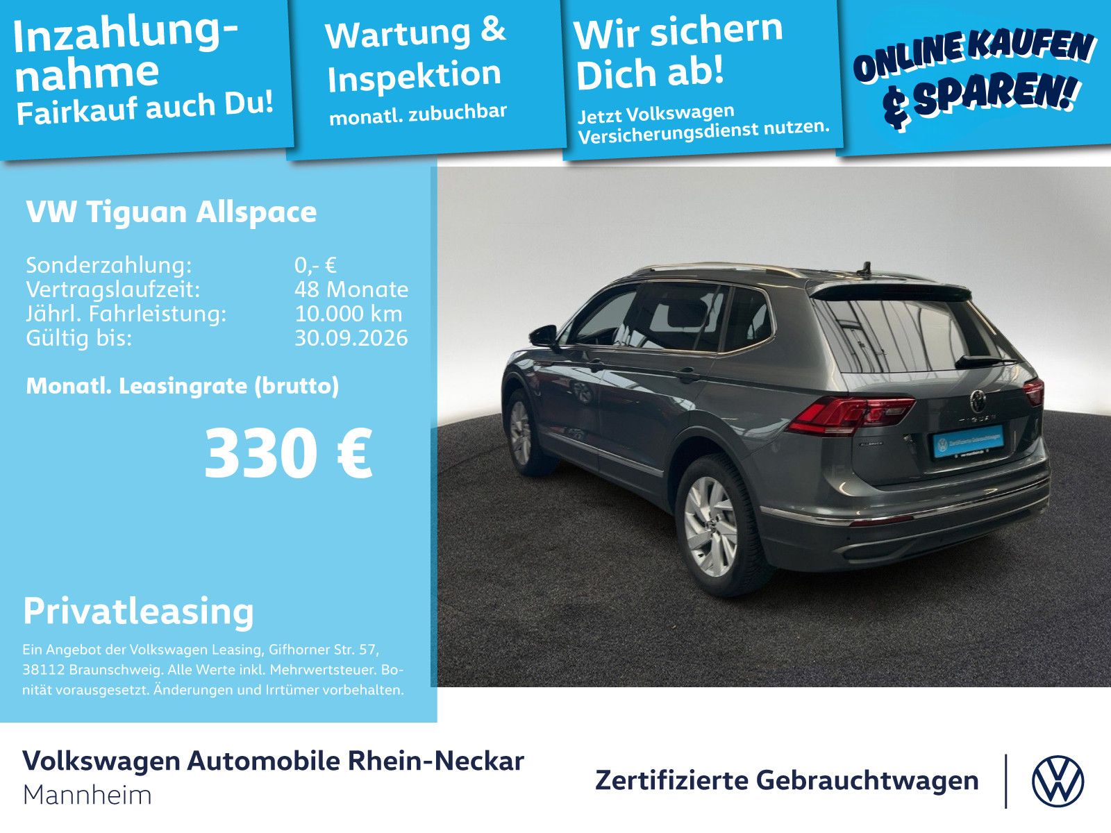Volkswagen Tiguan Allspace 1.5 TSI Life DSG 7-Sitzer Navi A foto 2