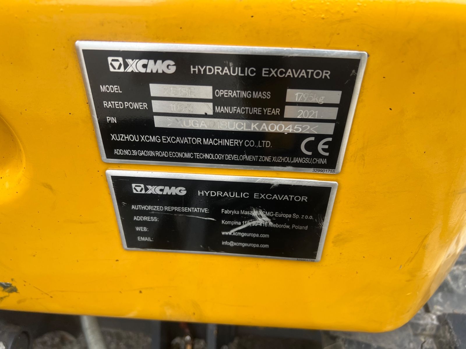 Fahrzeugabbildung Andere XCMG XE 18E
