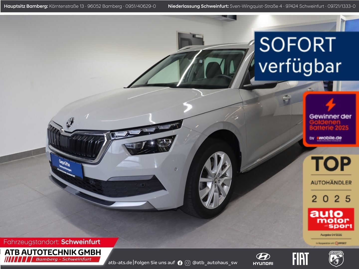 Fahrzeugabbildung SKODA Kamiq 1.0l TSI Style AHK-klappbar Navi  LED