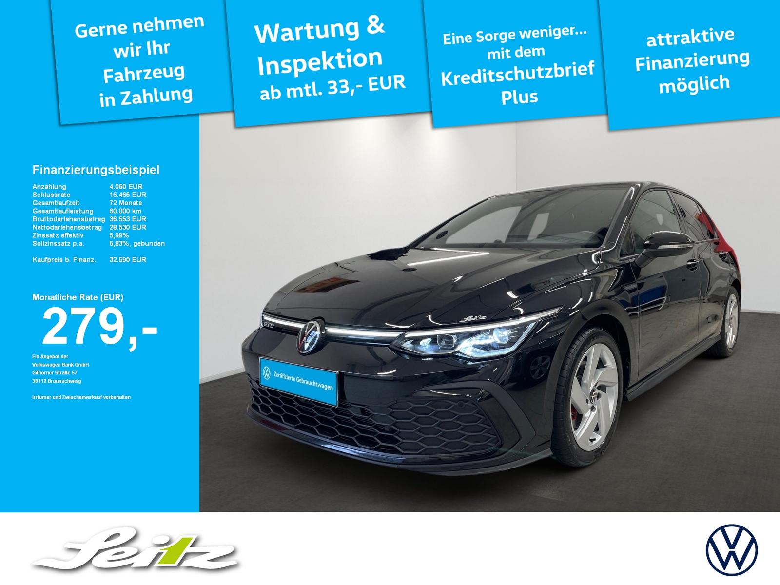 Volkswagen Golf VIII 2.0 TDI GTD *LED*PARKSENSOR*SITZHZG*