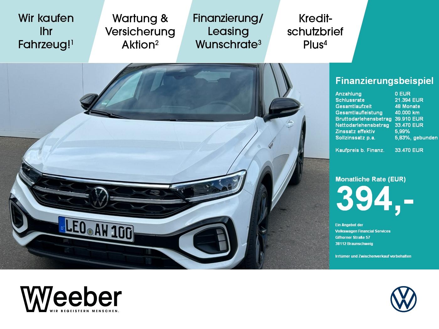 Volkswagen T-Roc 1.5 l TSI DSG R-Line AHK Navi LED PDC