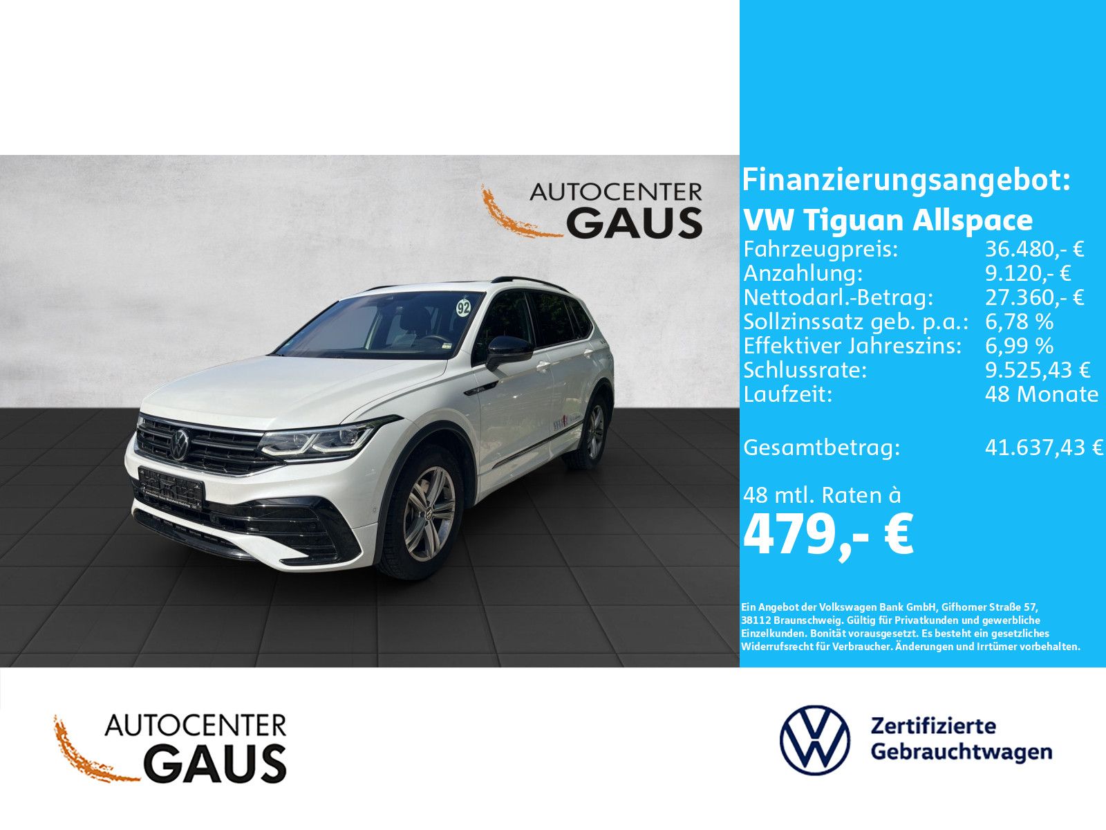 Tiguan Allspace R-Line 2.0 TSI 4M DSG AHK*Navi*7