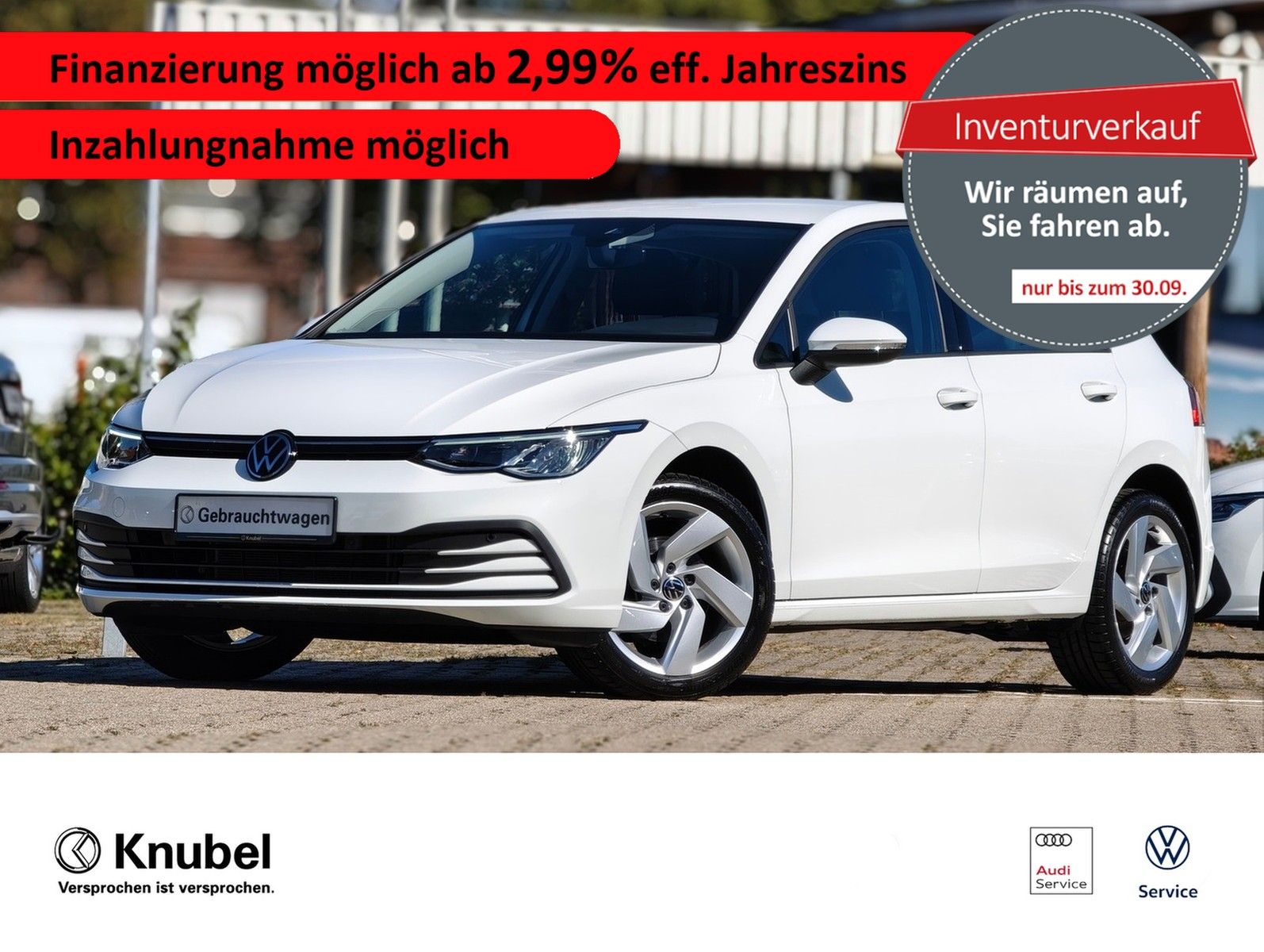 Volkswagen Golf VIII Life 1.0 eTSI DSG LED*Nav*Alu*ACC*SHZ*