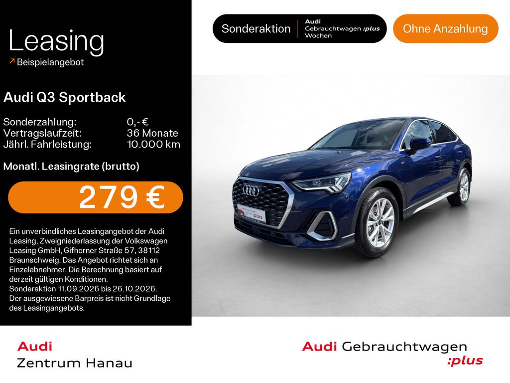 Audi Q3 Sportback 35 TFSI S-LINE*NAVI-PLUS*LED*AHK*SH