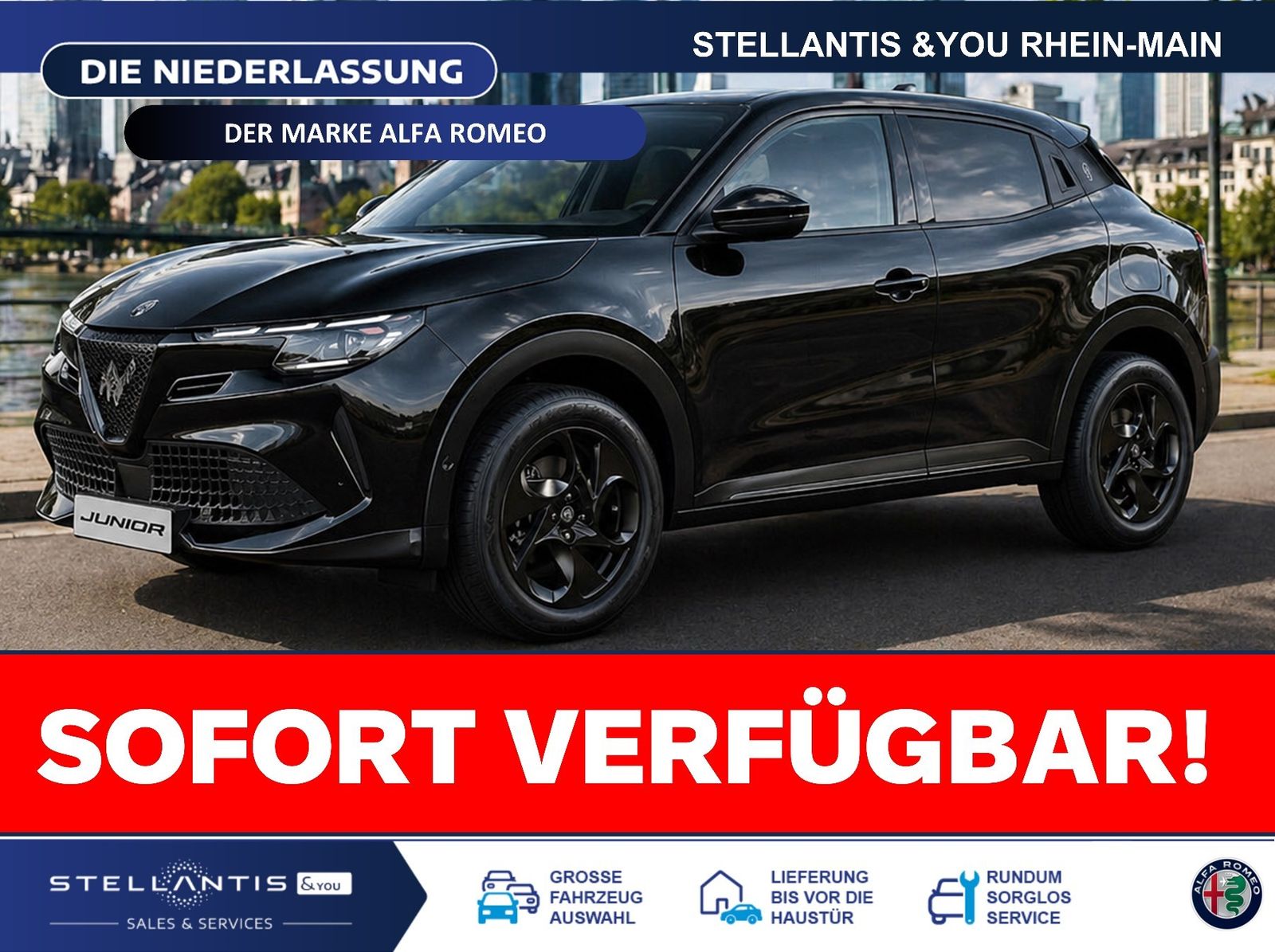 Alfa Romeo Junior Ti + Technologie Paket Navi LED ACC RFK
