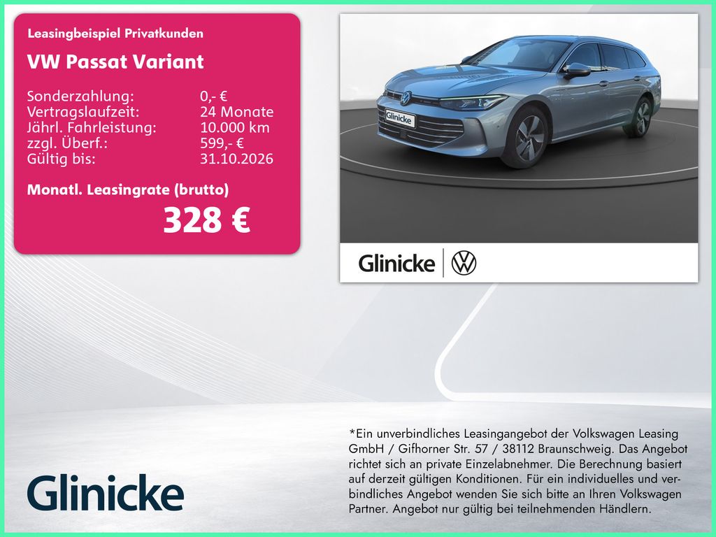 Passat Variant 2.0 TDI Elegance AHK StHz H&K DSG