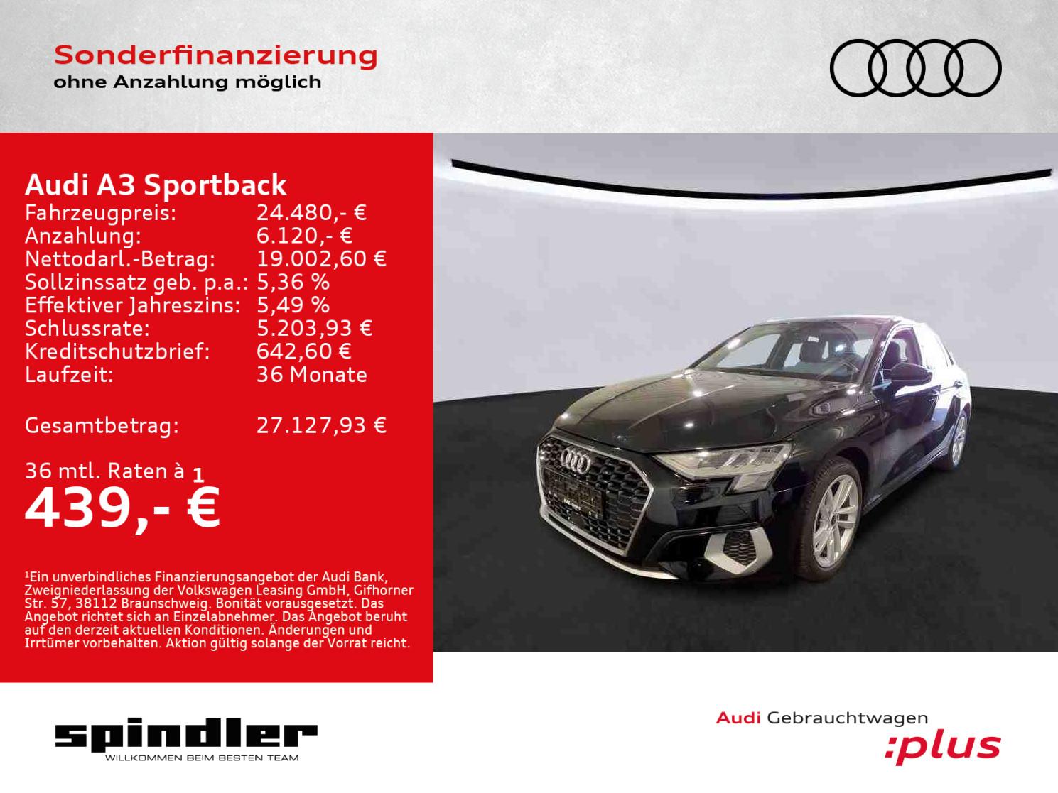 Audi A3 Sportback advanced 35 TDI S-tronic / CarPlay