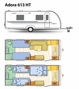 Adria Adora 613 HT 1.Hd Alde Mover SAT/TV Klima Solar - Adria Adora 613 ht