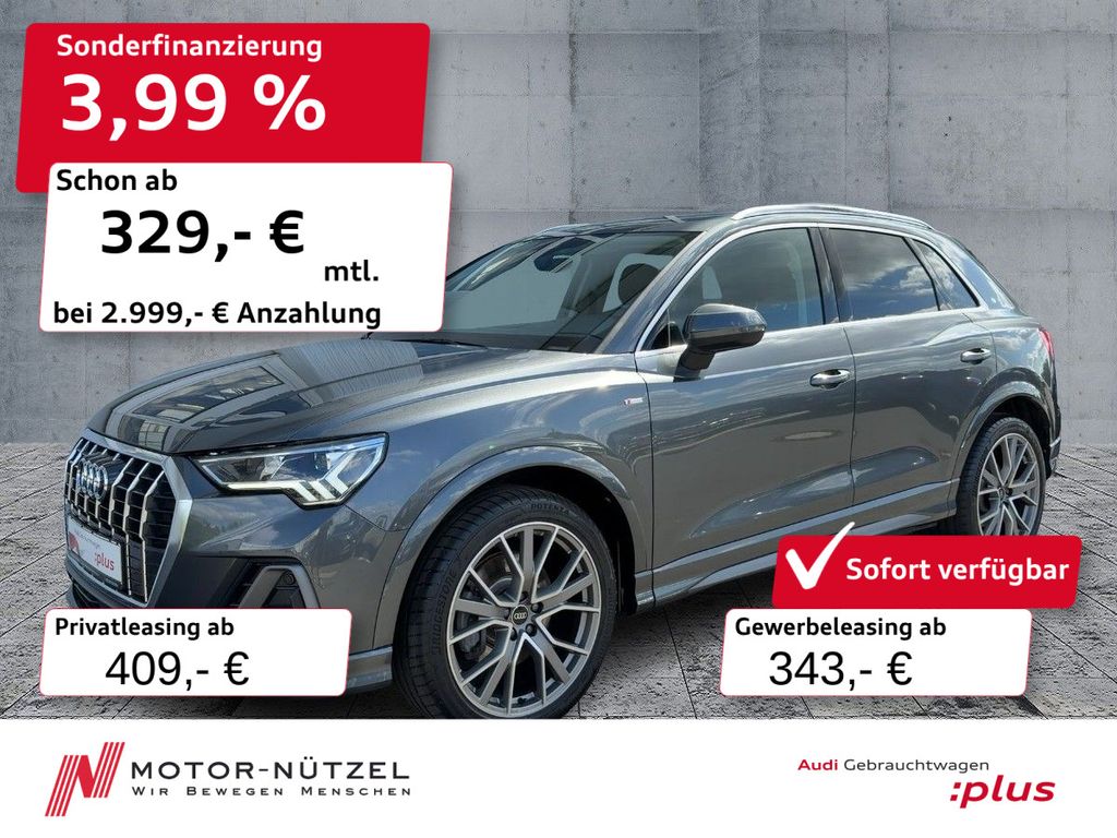 Q3 TFSI 180kW QU S-LINE LED+NAVI+2xPDC+AHK+20"LM