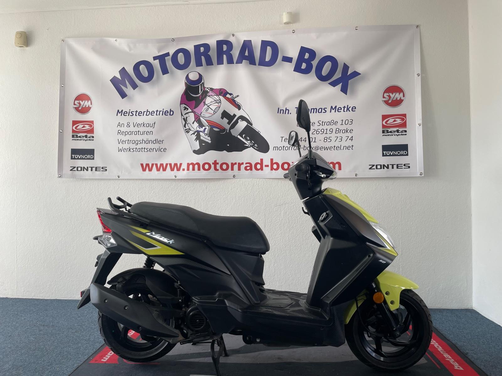 SYM Mask erst 7037 km 1.Hand TOP wahlweise 25km/h