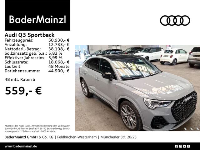 Audi Q3 Sportback 40 TDI quattro S line AHK Pano 360°