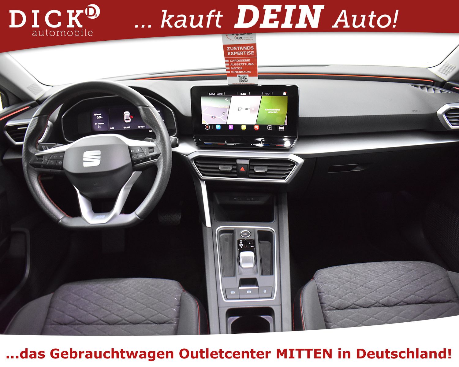 SEAT Leon 2.0d DSG FR Sport VIRTU+NAV+KAM+LED+ACC+18" - Image 11