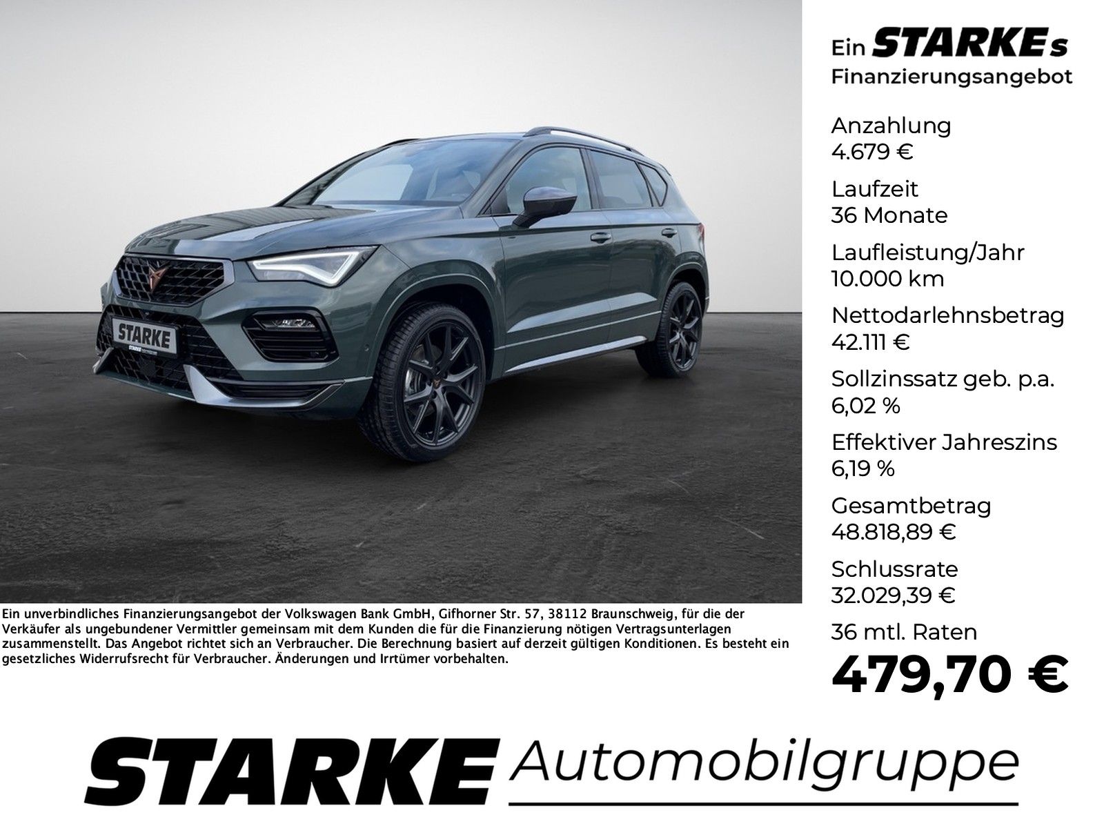 Cupra Ateca 2.0 TSI 140 kW 4Drive Tribe Edition  AHK N