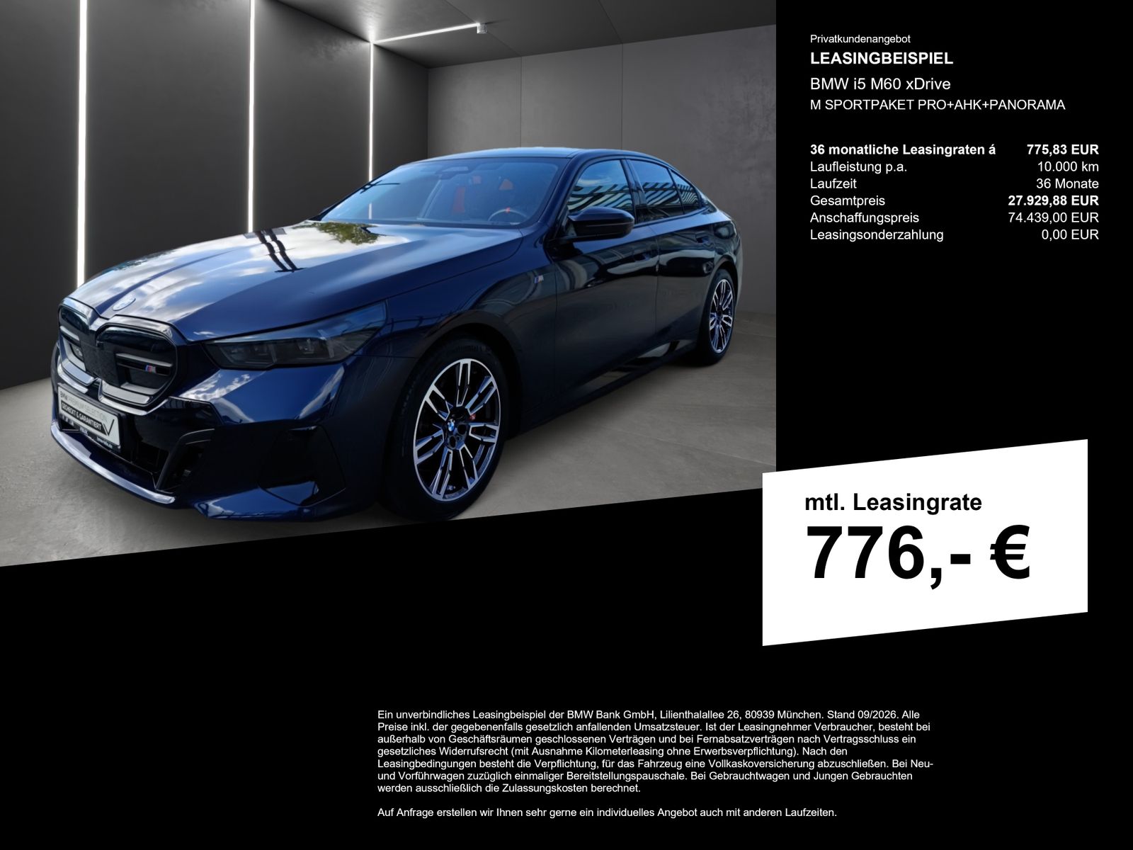 BMW i5 M60 xDrive M SPORTPAKET PRO+AHK+PANORAMA imagem 3