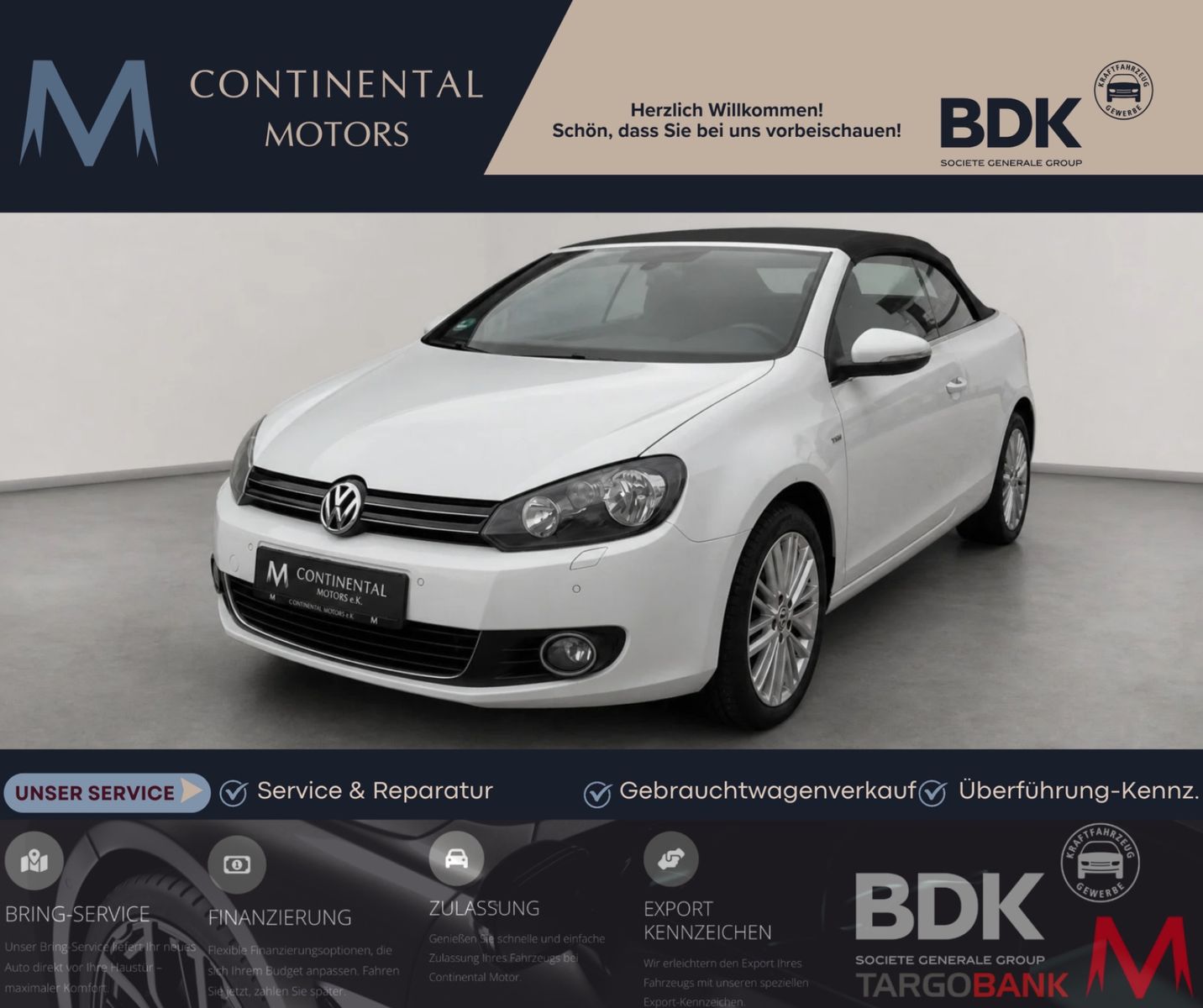 VW Golf Golf VI 1.6 TDI Cabrio Cup*Navi*Tempomat*PDC*