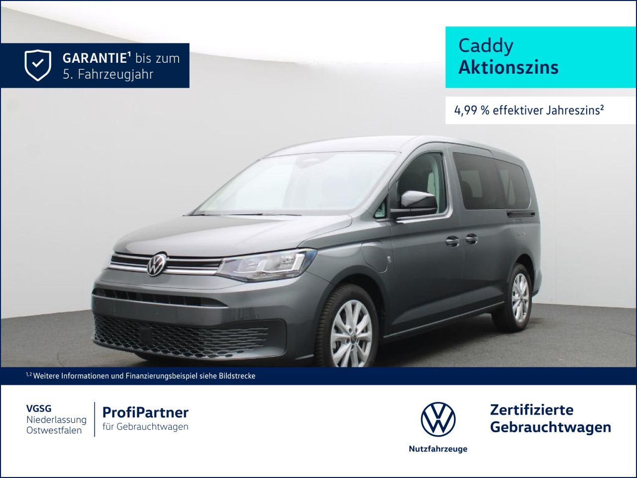 Volkswagen Caddy Maxi Life ACC Navi App-Connect Rear View