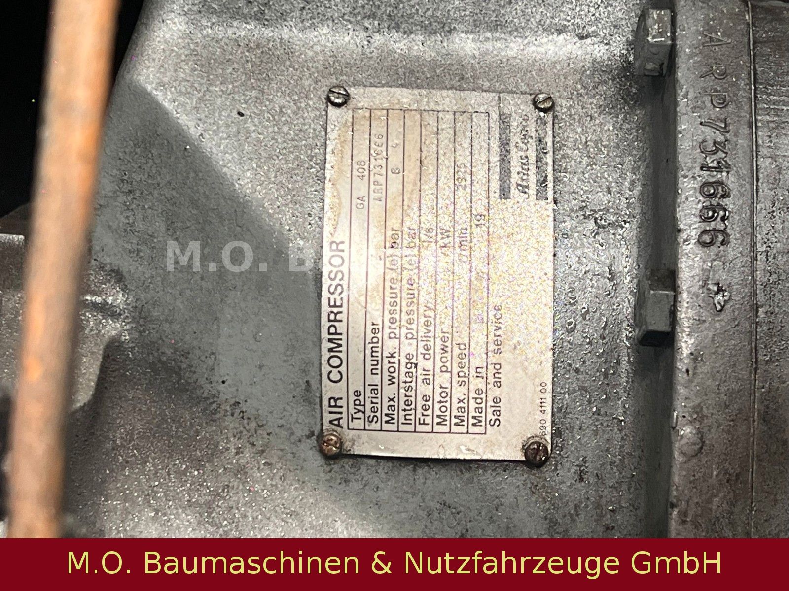 Fahrzeugabbildung Atlas Copco GA 408 Pack / Kompressor / 8 Bar / 2925 1/min