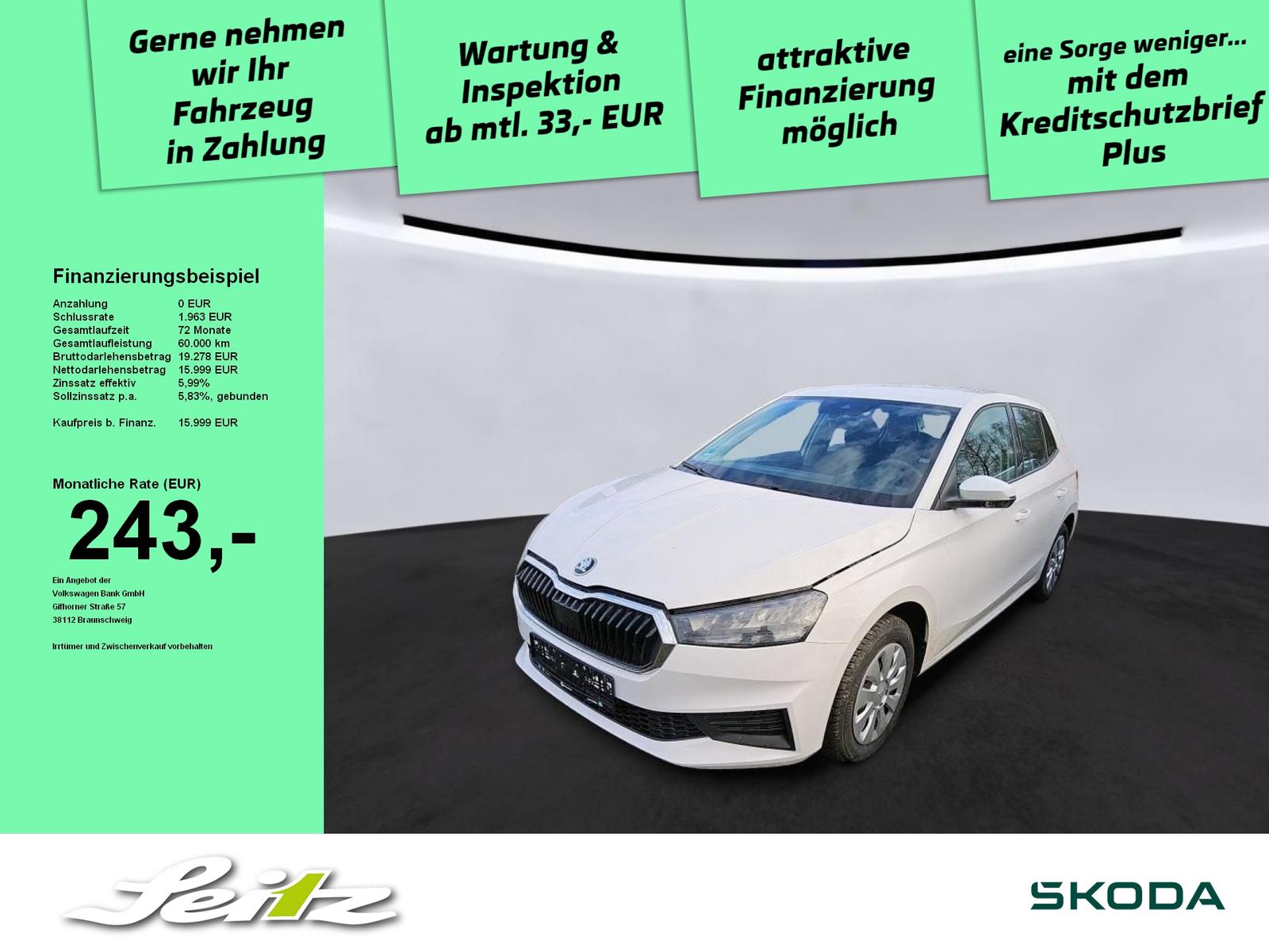 Skoda Fabia 1.0 TSI Active *LED*PARKSENSOR*SITZHZG*