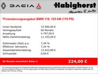 BMW 118 i 1.6 Sportpaket Verkehrszeichenerk.  Navi