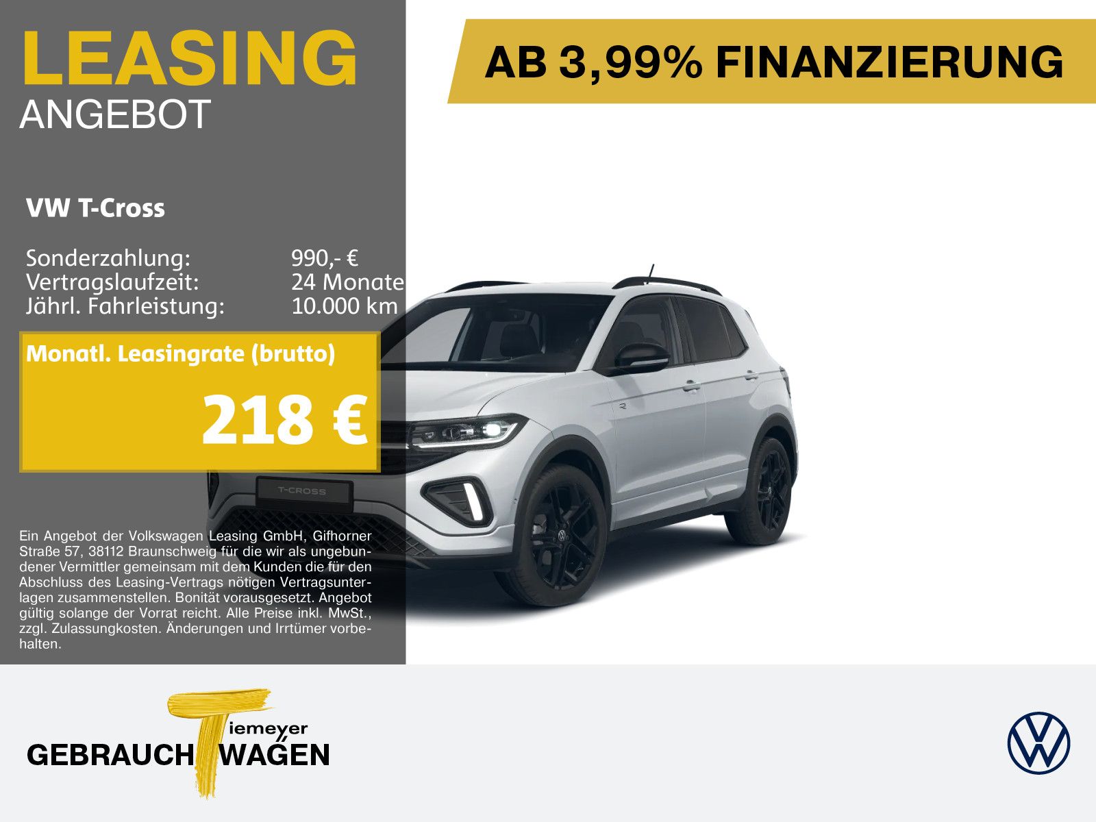 Volkswagen T-Cross 1.0 TSI DSG R-LINE BLACK LM18 MATRIX AHK foto 1