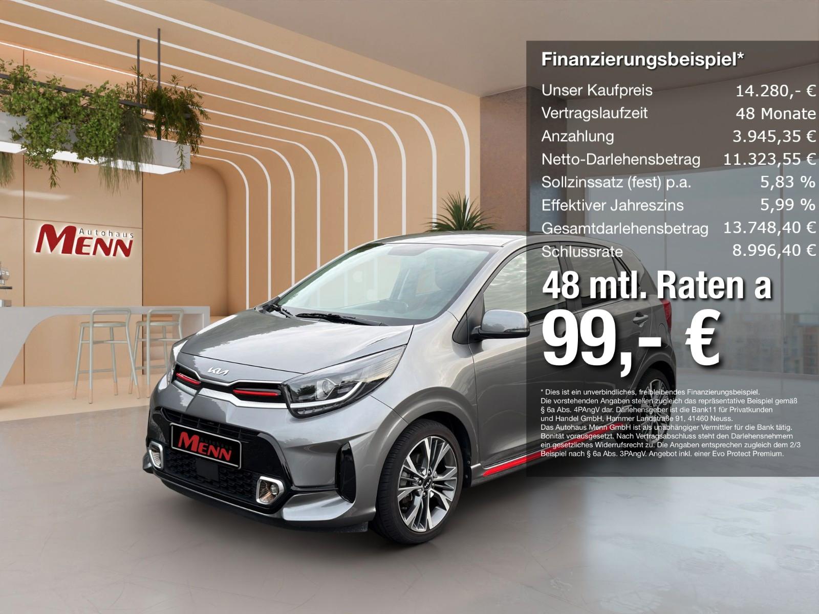 Kia Picanto 1.2 GT Line Leder Kamera CarPlay Klima