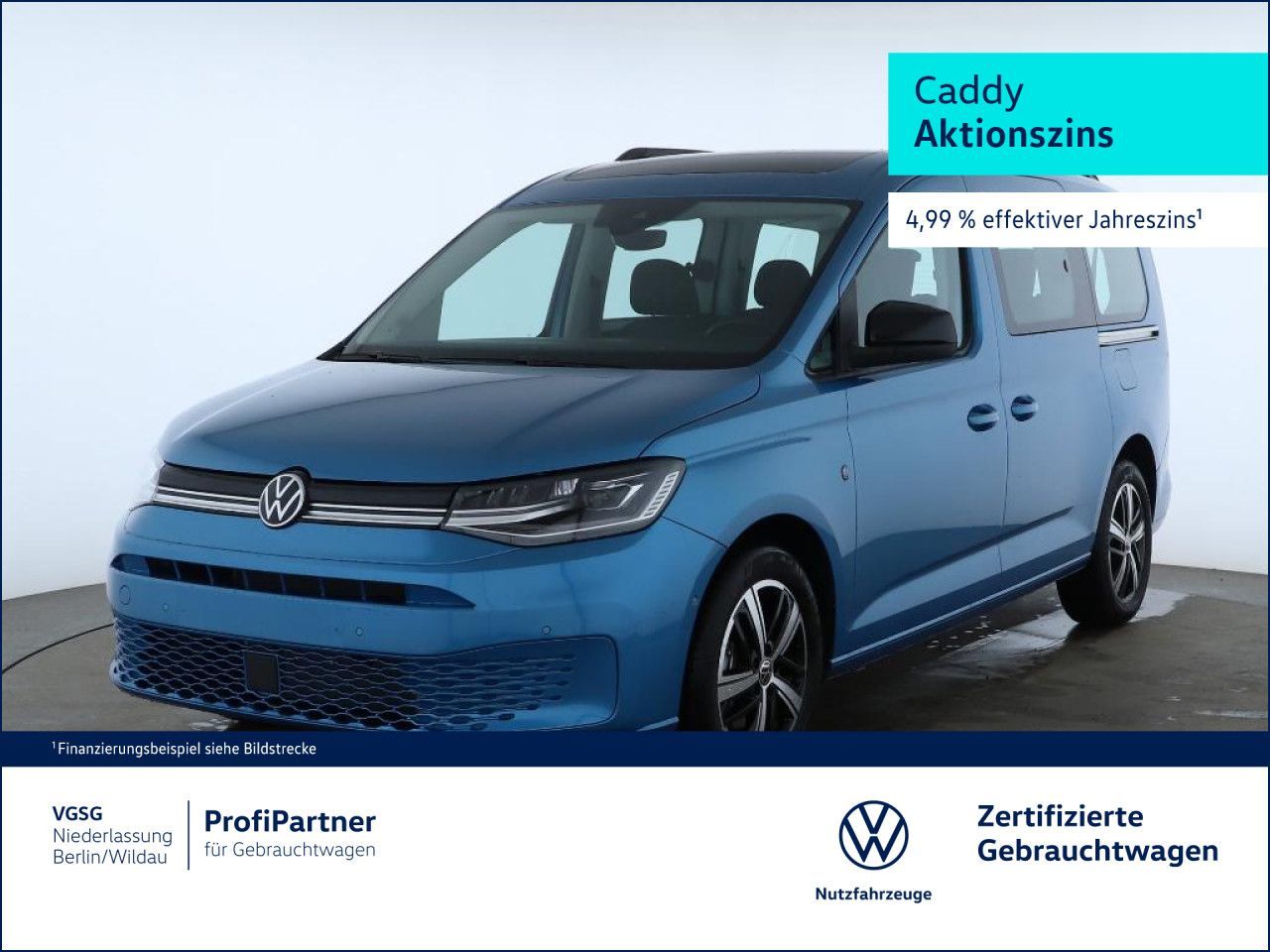 Volkswagen Caddy Maxi Life Pano AGR Alarm Navi ACC Standhzg