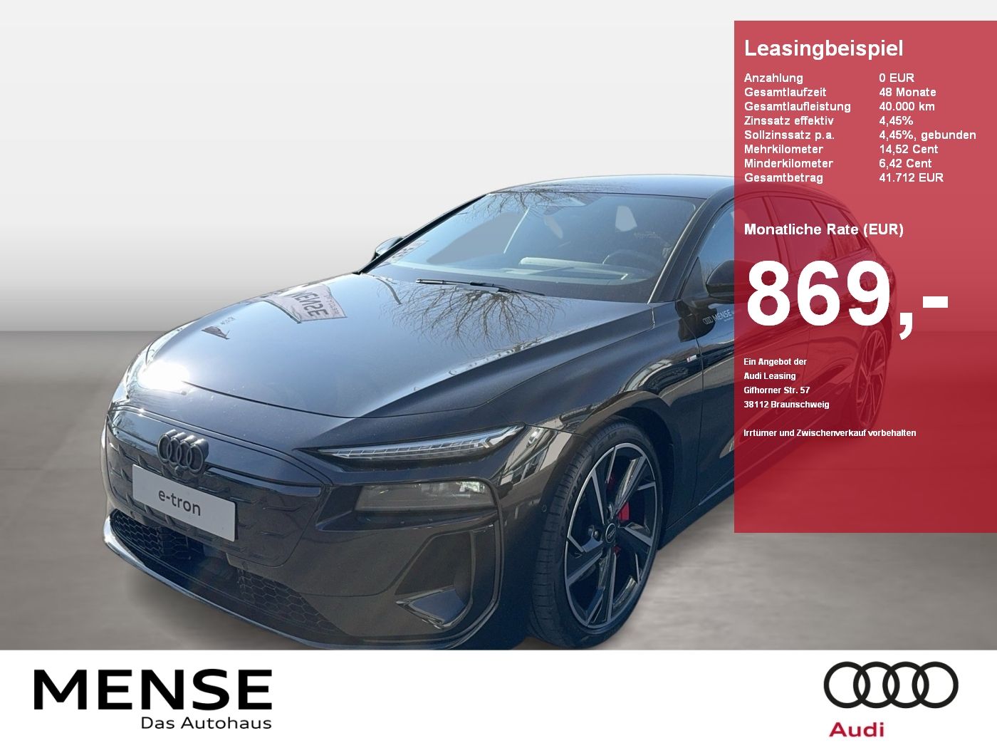 Audi A6 Avant e-tron quattro 315 kW B&O|AHK|HUD|Luft