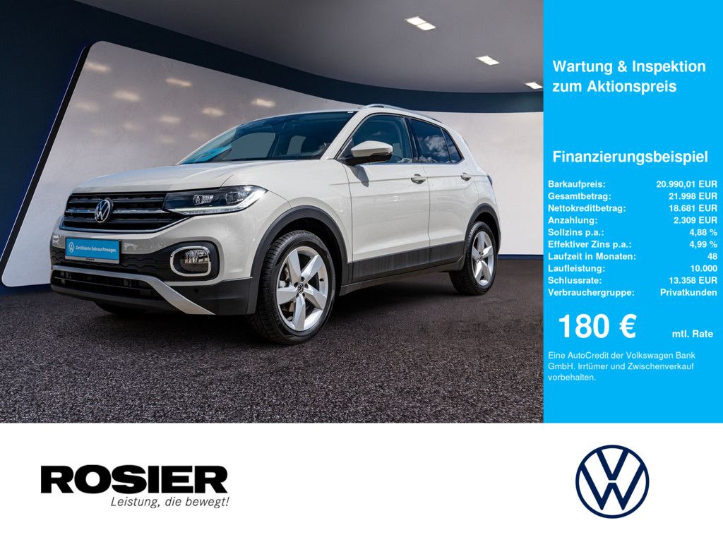 Volkswagen T-Cross Style 1.0 l TSI LED NAVI SPURH. SHZ BT