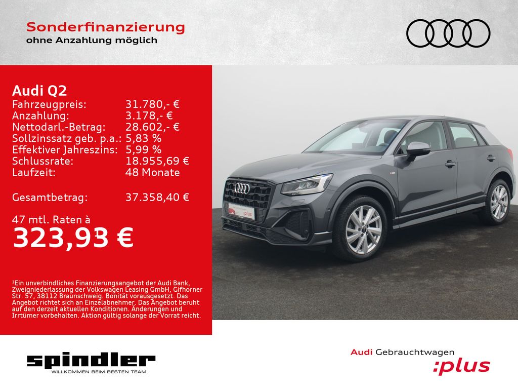 Q2 S-Line 35 TFSI S-tronic / MMI-Navi+, LED, RFK