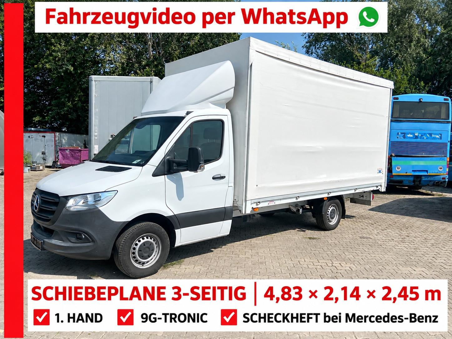 Mercedes-Benz Sprinter 317, Maxi, voll Service, Schiebeplane