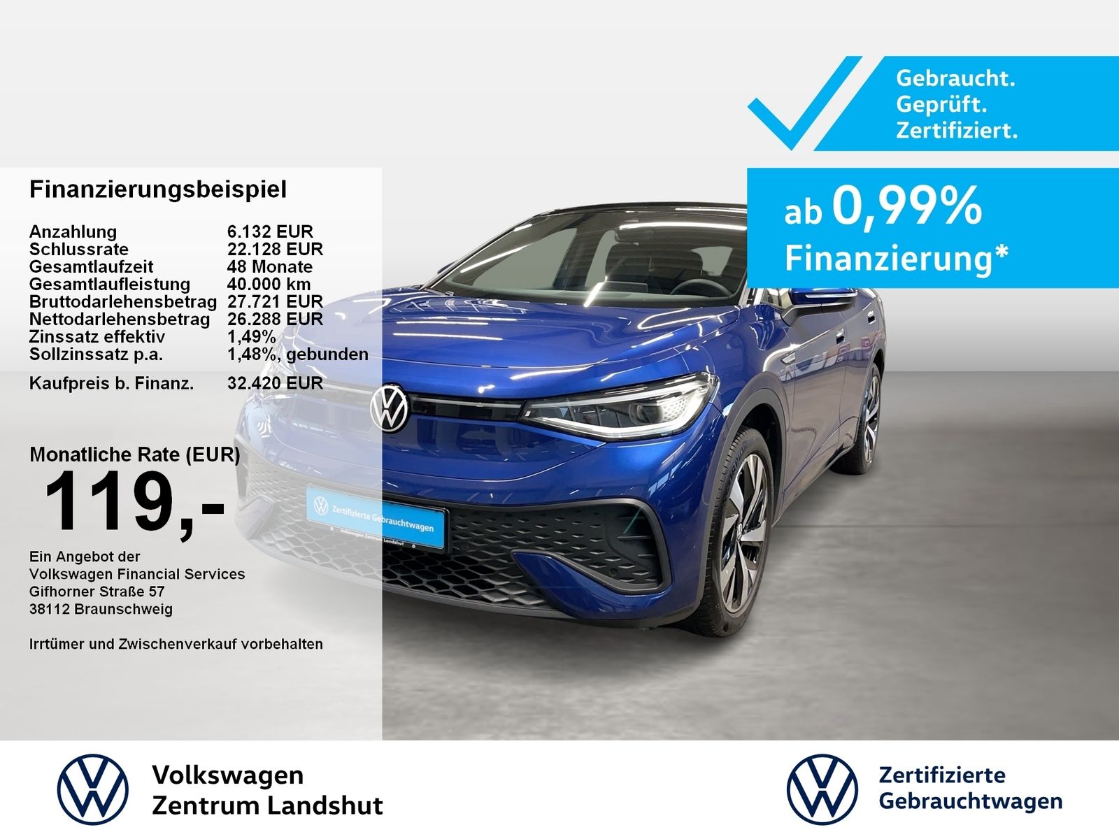 Volkswagen ID.5 Pro Automatik ACC MATRIX LED KlimaA Navi