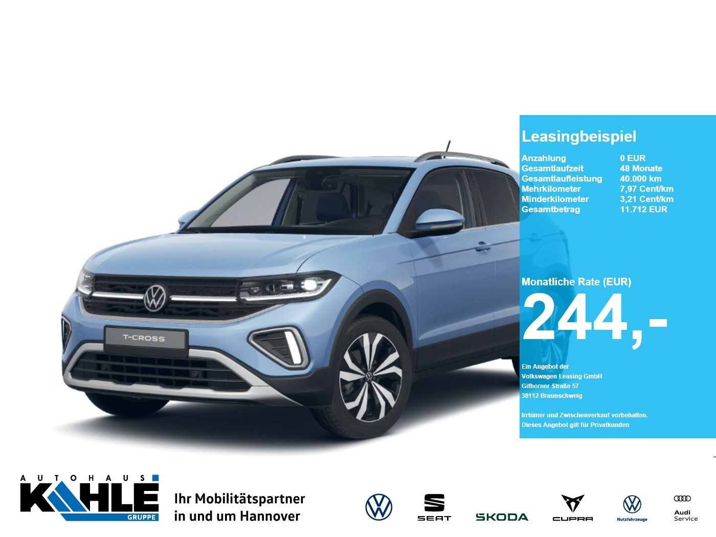 Volkswagen T-Cross 1.0 TSI DSGStyle Travel&Comfort AHK GJR