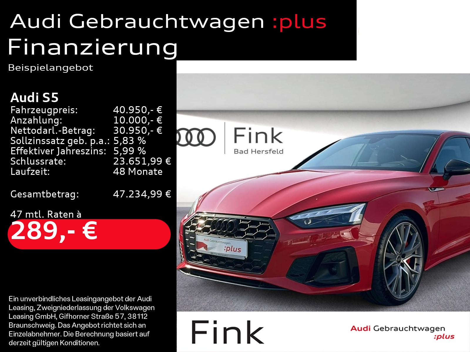 Audi S5 TDI Sportback quattro Carbon Matrix LED B&O H