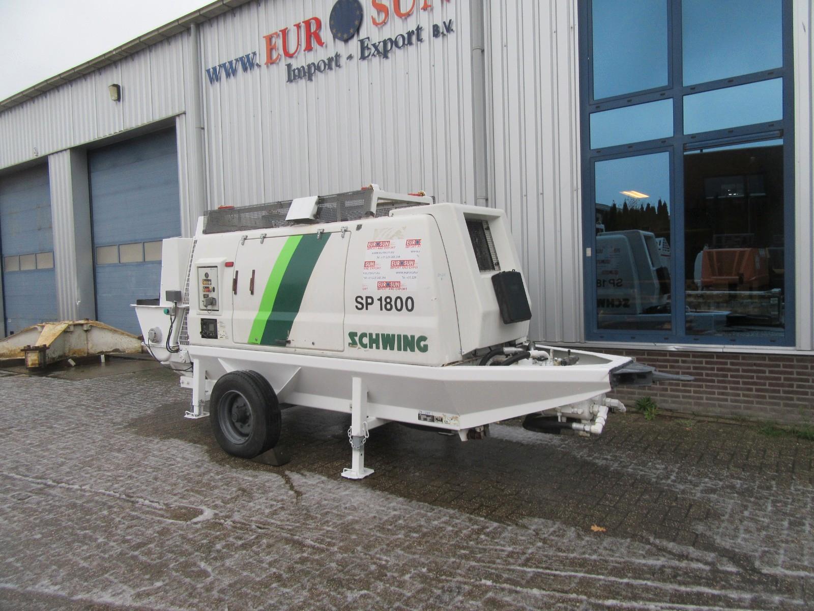 Mercedes-Benz SCHWING SP 1800 D 129 KW  trailer concrete pump